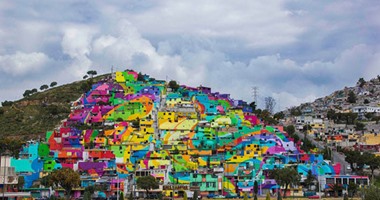 بالصور.. حكومة المكسيك تطالب فنانى الشوارع بتلوين 209 منازل