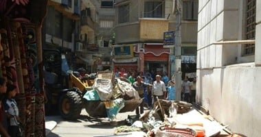 تحرير 135 محضر إشغال طريق وإزالات فورية فى حملة بدمياط