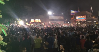 قوات الأمن أمام نادى الزمالك لتأمين احتفالات الجماهير البيضاء 