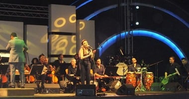 بالصور.. أنغام تُقدم أجمل أغانيها فى مهرجان الصيف بمكتبة الإسكندرية