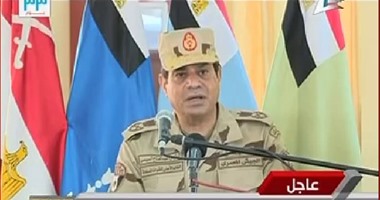 السيسى: قواتنا فى سيناء 1% من الجيش.. ومحدش هيقدر يفرض على المصريين حاجة
