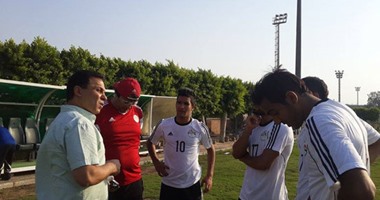 بالصور.. رباعى إنبى يخوضون تدريباتهم مع المنتخب الأولمبى