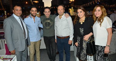 مظهر شاهين ومصطفى قمر فى حفل إفطار "مصريون ضد الإرهاب"