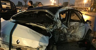 "صحافة المواطن": صور تصادم 3 سيارات ملاكى بطريق صلاح سالم