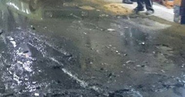 "صحافة المواطن": غرق مدينة الضباط بـ"سيدى بشر" فى مياه الصرف الصحى