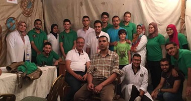 بالصور.. فريق ألوان ينظم حملة صحية لقياس الضغط والسكر بفوه فى كفر الشيخ