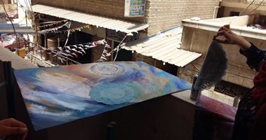 بالصور.. ورش تعليم الرسم والضغط على النحاس بثقافة الإسكندرية