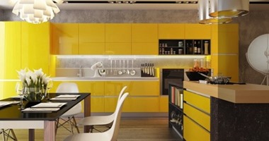خليكى جريئة واستخدمى اللون الأصفر فى مطبخك لنشر البهجة والضوء