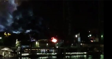 بالفيديو.. حريق هائل وتصاعد الأدخنة بمحيط برج ايفل فى فرنسا