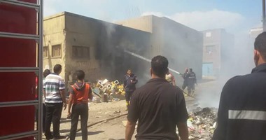 الحماية المدنية تسيطر على حريق بمخزن حدايد فى أوسيم دون إصابات 