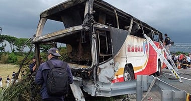 مصرع 6 وإصابة 26 آخرين جراء اندلاع حريق فى حافلة بالهند