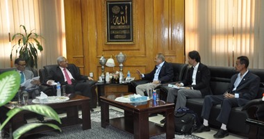 رئيس جامعة المنيا يستقبل وفدً جمعية الصداقة المصرية اليابانية