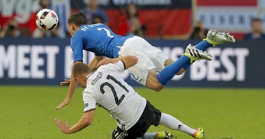 يورو 2016.. هدف ملغى ودماء فى شوط أول سلبى بين إيطاليا وألمانيا