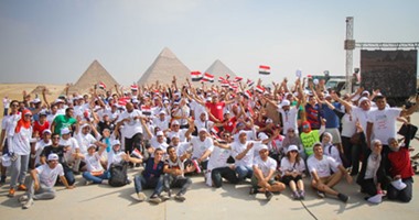 انطلاق ماراثون دراجات تحت سفح الأهرامات احتفالا بيوم الكبد المصرى