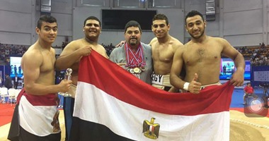 بالصور.. عبد الرحمن الصيفى يحقق ذهبية بطولة العالم للسومو بمنغوليا