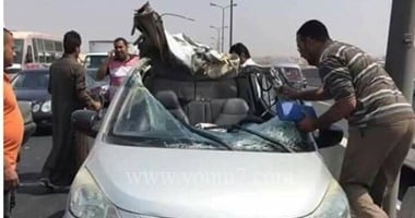 توقف حركة المرور بطريق إسكندرية الزراعى بسبب حادث تصادم