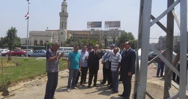 محافظ القاهرة يتفقد اللمسات النهائية فى تطوير ميدان المحكمة قبل افتتاحه 