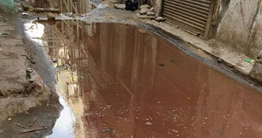 بالصور.. مياه الصرف تغرق شارع المحكمة فى الشرقية وتهدد بانهيار العقارات