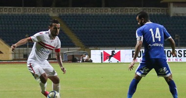 بالفيديو.. هداف الدورى يهدد مرمى الزمالك رغم سقوطه على الأرض