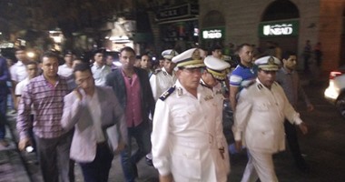 حكمدار القاهرة يتفقد ميدان التحرير وشوارع وسط البلد للوقوف على الحالة الأمنية