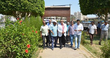 بالصور.. محافظ الإسماعيلية يقرر رفع كفاءة وتطوير الحدائق العامة بالمحافظة