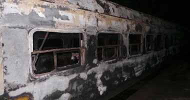 ننشر أسماء مصابى حريق قطار "القاهرة – طنطا" بمحطة كمشوش بالمنوفية