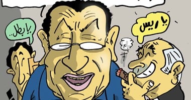 كاريكاتير "اليوم السابع".. الفكاهة فى محاكمة "مبارك" و"العادلى"