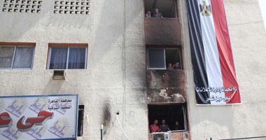 شهود عيان: شباب ملثمون أحرقوا "حى عين شمس" بالمولوتوف