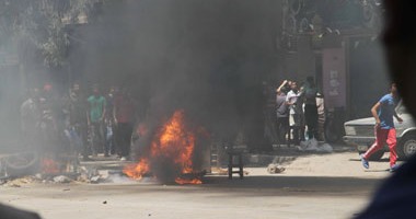 الأمن يطلق قنابل الغاز على مسيرة الإخوان بالمطرية