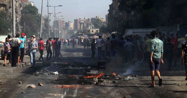 إصابة مواطن بطلق خرطوش فى الوجه خلال اشتباكات الأمن والإخوان بالمطرية