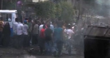 بالفيديو .. تجدد الإشتباكات بين الأمن وعناصر الإخوان بالمطرية
