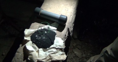 ننشر صورا للقنبلة التى تم إبطال مفعولها بمحطة كهرباء شبين الكوم