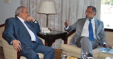 جابر عصفور يستقبل سفير الهند بالقاهرة