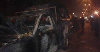 تصادم 3 سيارات تابعة للأمن أثناء حملة بالسويس