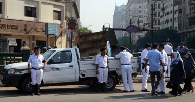"أمن الإسكندرية" يشن حملة أمام المدارس ويرفع 411 حالة إشغال طريق