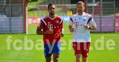 "مهدى بن عطية" يشارك فى تدريبات البايرن لأول مرة