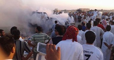 أهالى كفر الدوار ينتظرون جثمان شهيد حادث مطروح الإرهابى