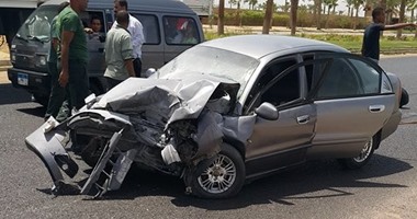 مصرع أمين شرطة وشقيقه اصطدمت بهما سيارة فى طما بسوهاج
