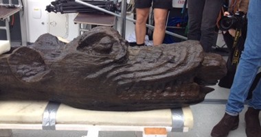 انتشال تمثال "وحش البحر" من سفينة غرقت عام 1495