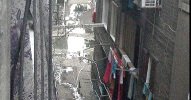 صحافة المواطن: شوارع قرية ميت نما تغرق فى مياه الصرف الصحى