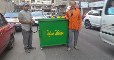 بالصور.. تطبيق منظومة جمع القمامة بنظام الفصل من المنبع بالإسكندرية 