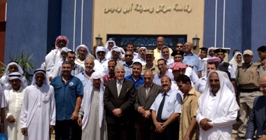 بالصور.. محافظ سيناء يفتتح المبنى الجديد لمجلس مدينة أبورديس 