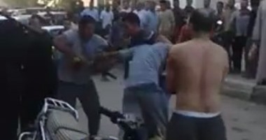 ضبط عاطلين تبادلا إطلاق النار فى الشارع بسبب خلافات بينهما بالصف