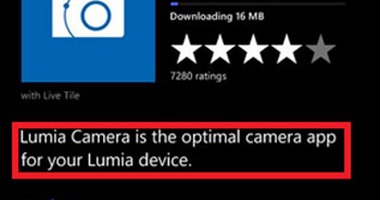 تطبيق Lumia Camera يعمل على أجهزة الشركات الأخرى لكن بمميزات محدودة