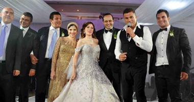 عمرو دياب ورامى عياش يحييان حفل زفاف نرمين عبد السلام وبسام حمدون