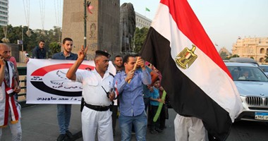 أمناء شرطة يشاركون تحالف "شباب الثورة" فى احتفالية افتتاح قناة السويس