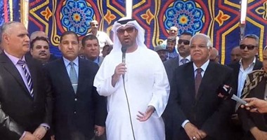 بالفيديو.. وزير الدولة الإماراتى : افتتاح قناة السويس الجديدة ” بشرة خير “