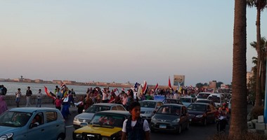 انطلاق مسيرة كرنفالية من مكتبة الإسكندرية للقلعة احتفالا بافتتاح القناة