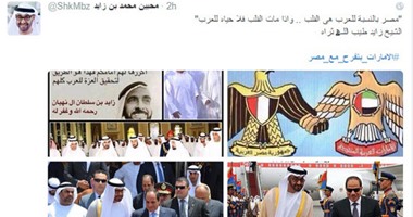 الإماراتيون يشاركون المصريين فرحتهم بقناة السويس بهاشتاج "الإمارات بتفرح مع مصر"