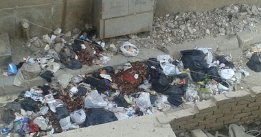 انتشار القمامة بجوار النادى الأهلى بمدينة نصر